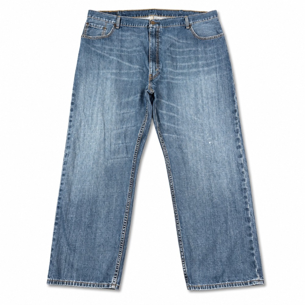 Levi's 559 Relaxed‎ Straight Jeans Men's 48x30 Blue Light Wash Denim Distressed